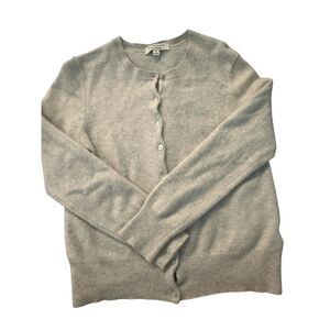 Autograph Pure Cashmere Cardigan Sz 14 Long Sleeves Button Down AS IS Gray